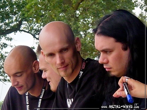 Within Temptation, Signing Session @ Wacken Open Air (Jeroen Van Veen, Martijn Spierenburg, Robert Westerholt, Stephen Van Haestregt)