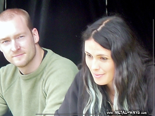 Within Temptation, Signing Session @ Wacken Open Air (Ruud Jolie, Sharon Den Adel)