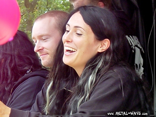 Within Temptation, Signing Session @ Wacken Open Air (Ruud Jolie, Sharon Den Adel)