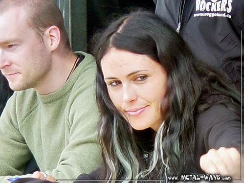 Within Temptation, Signing Session @ Wacken Open Air (Ruud Jolie, Sharon Den Adel)
