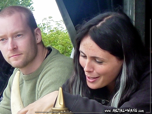 Within Temptation, Signing Session @ Wacken Open Air (Ruud Jolie, Sharon Den Adel)