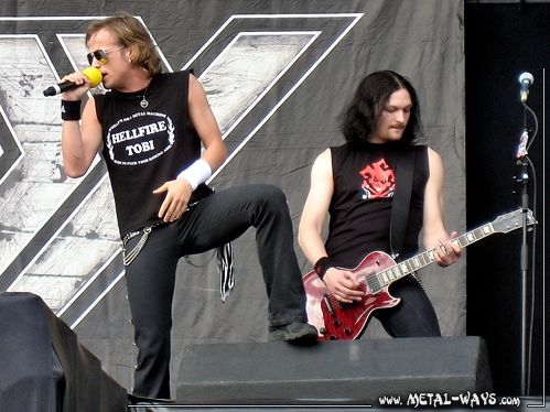 Edguy @ Graspop Metal Meeting (Tobias Sammet, Jens Ludwig)