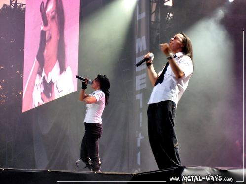 Lacuna Coil @ Graspop Metal Meeting (Cristina Scabbia, Andrea Ferro)