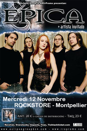 Concert Epica @ Rockstore (Montpellier, France) - 2008