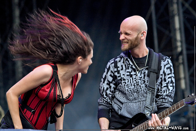 Within Temptation @ Rock en France (Sharon Den Adel, Robert Westerholt)