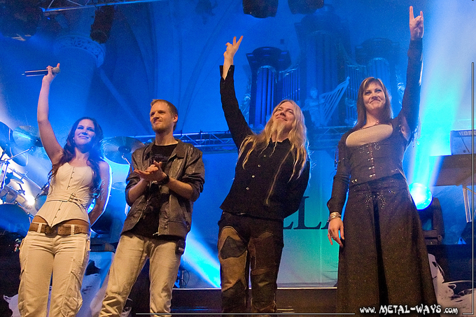 Delain Novemberrain @ De Broerenkerk (Charlotte Wessels, Martijn Westerholt, Marco Hietala, Floor Jansen)