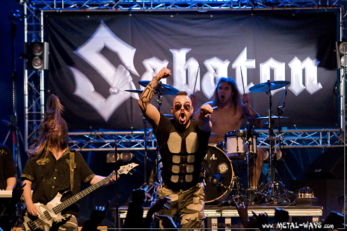 Sabaton @ Transbordeur (Pr Sundstrm, Joakim Brodn, Daniel Mullback)