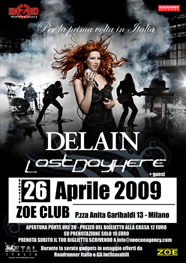 Delain @ Zoe Club, Milan